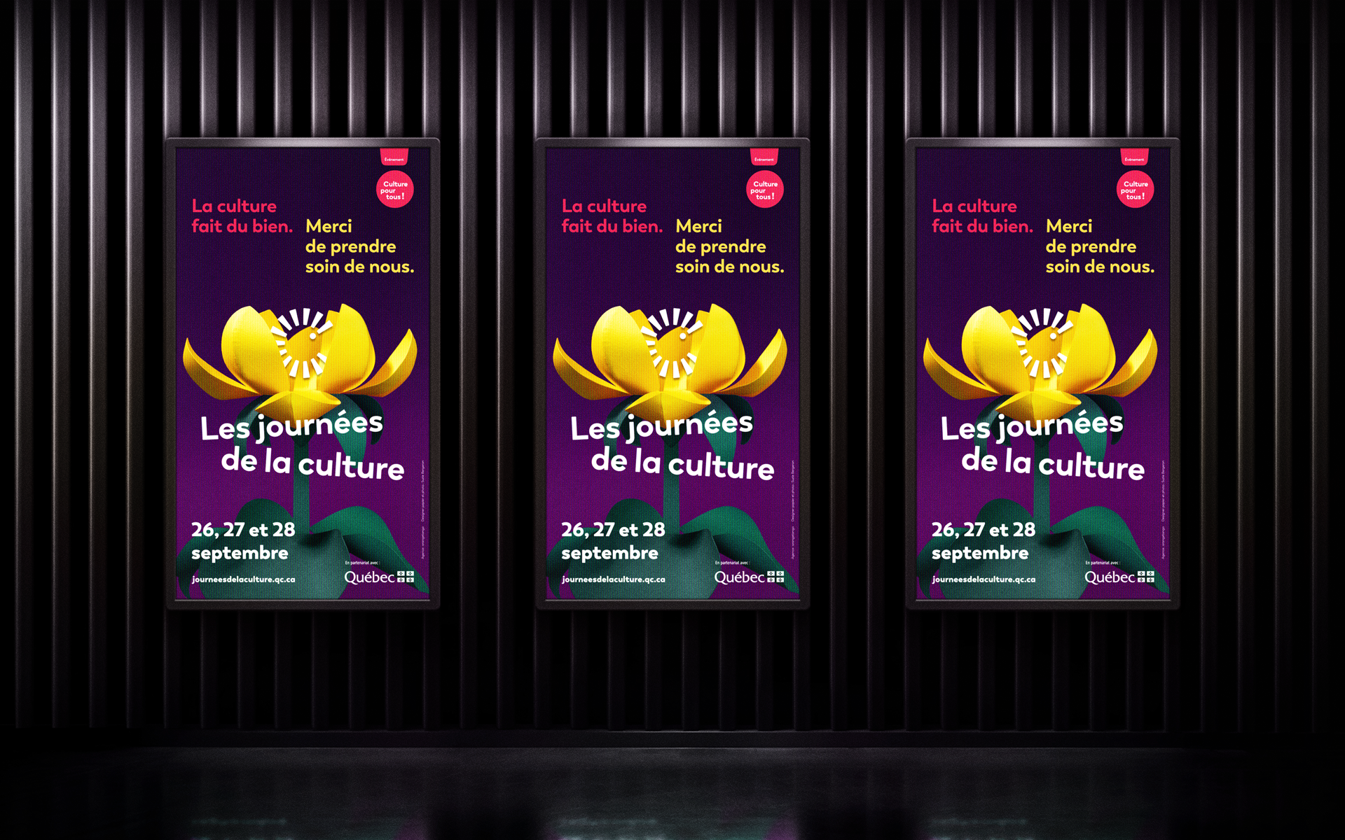 Les Journées de la culture - Campagne publicitaire de la 29<sup>e</sup> édition