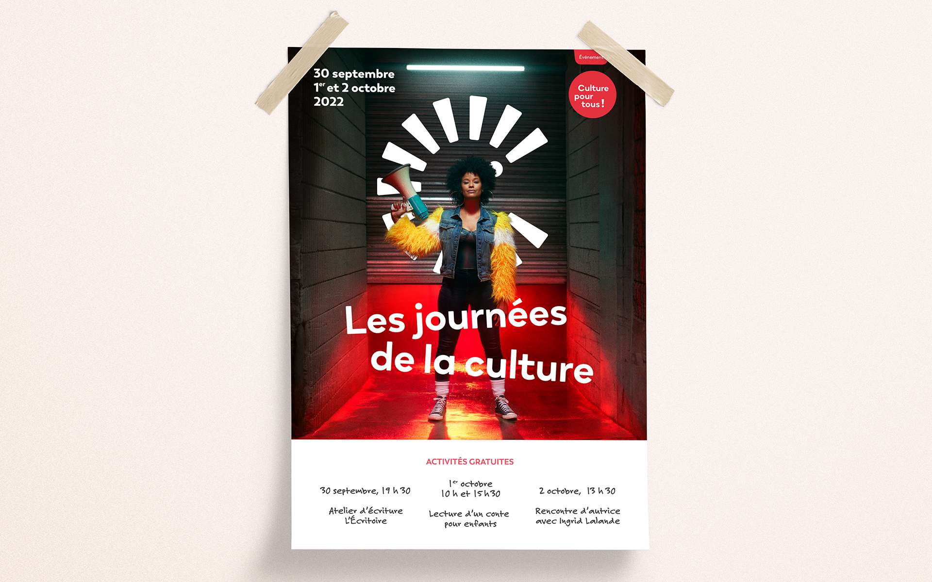 Les Journées de la culture - Campagne publicitaire de la 26<sup>e</sup> édition